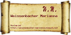 Weissenbacher Marianna névjegykártya